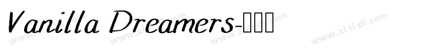 Vanilla Dreamers字体转换